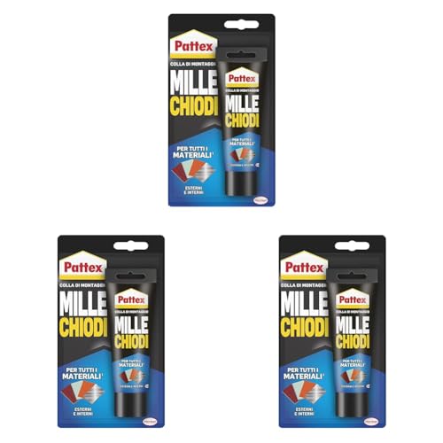 Pattex Millechiodi Esterni & Interni, adesivo extra forte per montaggi