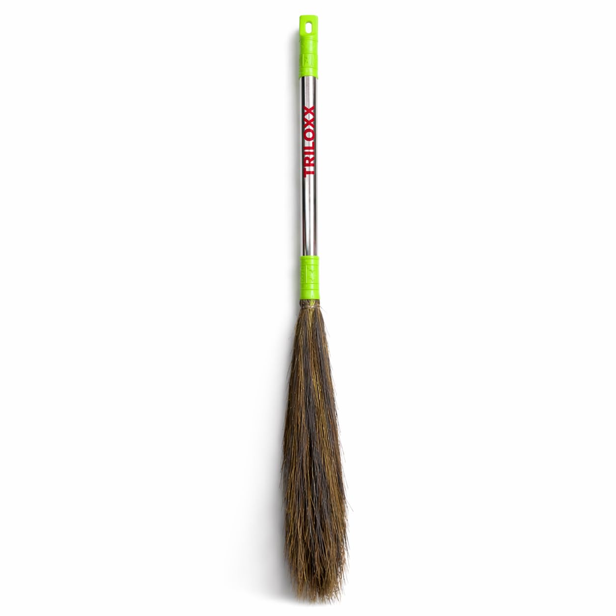 Indian Broom with Long Handle | Durable Grass Jhadu with Steel Stick | Strong Grip Anti-Slip Handle | Floor Cleaning Broom for Home, Kitchen & Office (Multicolour)-image-23