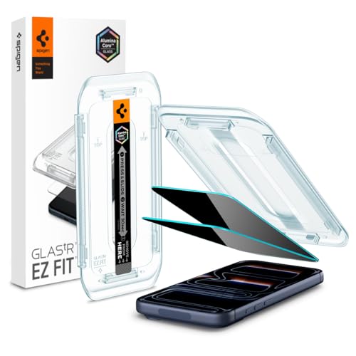 Spigen iPhone 17/17 Pro KXtB iPhone 16 Pro Ή `h~ 9H+dxKX ČRKiς A~iRA \tgCt vCoV[tB imR[eBO Uh~ Q EZ Fit