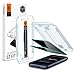 Produktbild Spigen Glas.tR EZ Fit Sichtschutz Schutzfolie kompatibel mit iPhone 17 Pro, iPhone 17, iPhone 16 Pro, 2 Stück, Privacy Schutz, inklusive Installationskit, Kratzfest, 9H Härte Folie