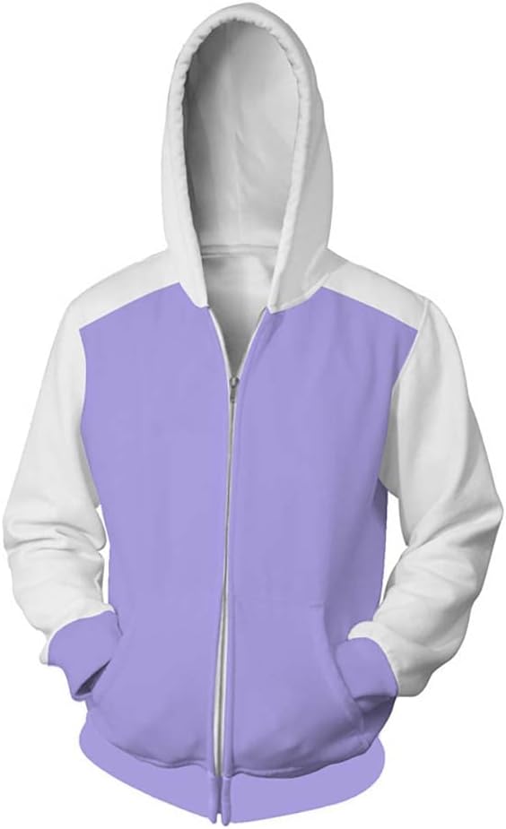 SyqiyaAnime 3D Print Hoodie Sweatshirt Long Sleeve Zip-Up Jacket Cosplay Costume Adult Size S-5XL