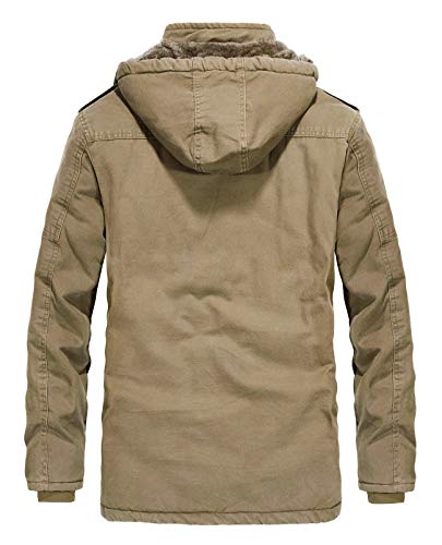 JYG Men's Winter Thicken Coat Casual Military Parka Jacket with Removable Hood2