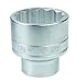 Urrea 5812 1-Inch Drive 12-Point 3-1/2-Inch Chrome Socket