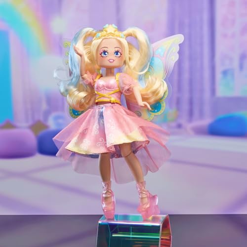 Image of Royale High 9 inch Fashion Doll - Raynebow The Light Fairy, Series 2 - Fairy Journal, Comb, and Virtual Item Code Included - Ages 5+
