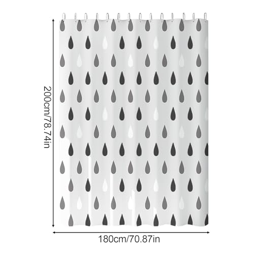 Miniatura 5 de Genérico Forros De Ducha Cortinas De Ducha Impermeables,Accesorios Flexibles De Tela Suave Impermeable Para Decoración Del Baño Y Bañera