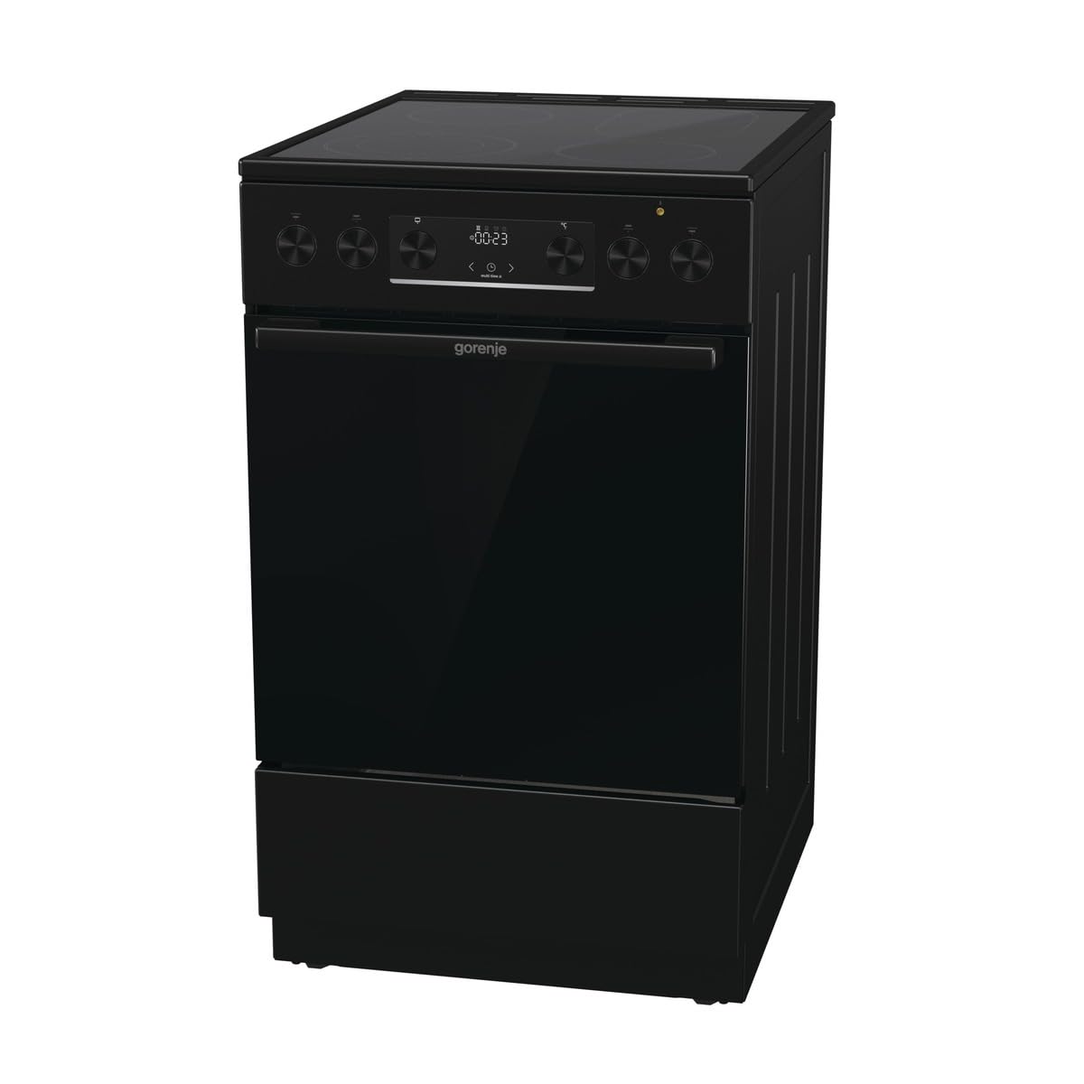Gorenje GECS5C70BPA Elektro-Standherd 50cm 70 Liter Glaskeramik-Kochfeld schwarz