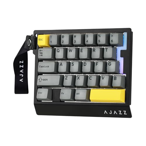 Image of MechLands AJAZZ AK029 One Handed Gaming Keyboard, 8Khz Polling, 29 Keys Rapid Fast Wired Keyboard, SOCD & DKS, Magnetic Switch, Adjustable Actuation, RGB Backlits, Aluminum Plate (Black)