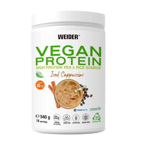 Polvo de proteína vegetal de guisante y arroz, 540 g, paquete de 3 unidades BIS070.