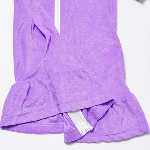 Image of CHILDRENSTAR Girls Swim Coverups Terry Swimsuit Cover-Up Hooded Zip-Up Beach Robe