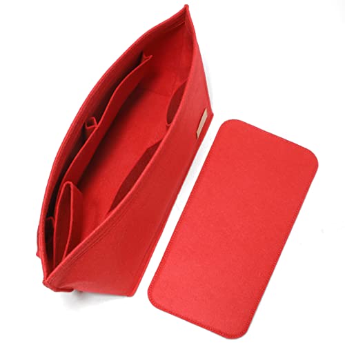 Image of Doxo Purse Organizer Insert with Base Shaper, Handbag & Tote Organizer, Felt Bag Insert for Neverfull MM