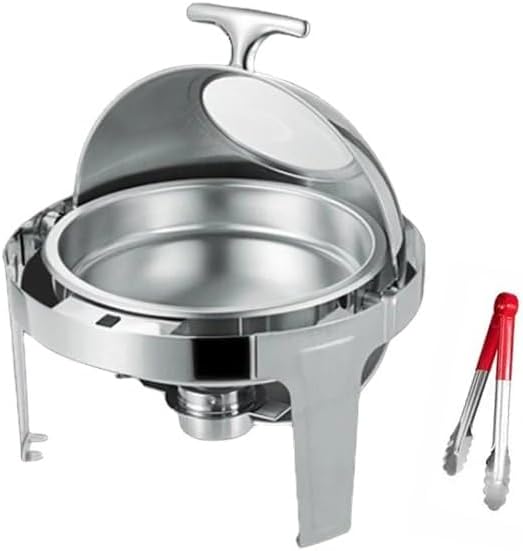 Olla eléctrica con tapa transparente, calentador plano, 6.8L