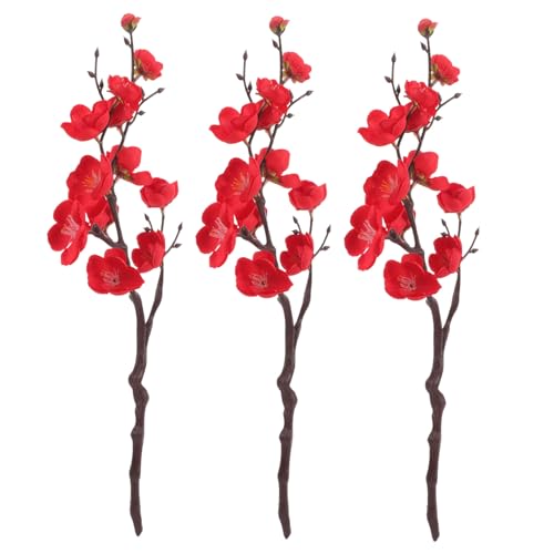 HOODANCOS Floral Centerpieces Fake Blossom Picks Artificial Flowering Plum Vase Fillers