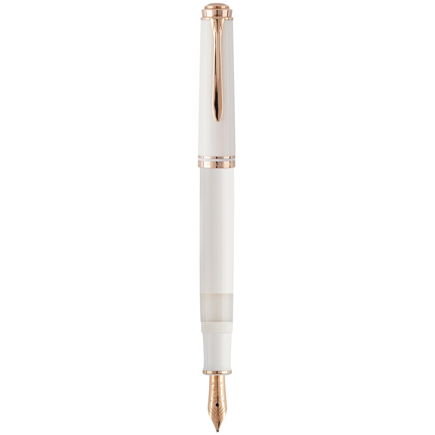 Amazon | Pelikan ペリカン 万年筆 F 細字 スーベレーン M600 ホワイト