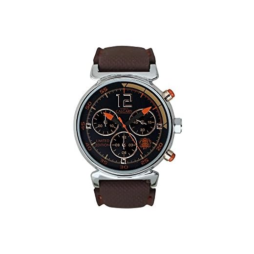 Relojes Calgary Tuareg, Reloj Deportivo para Mujer, Correa marrón de Silicona, Esfera marrón