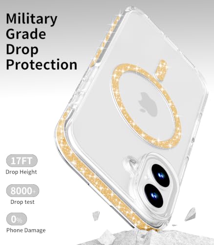 Coque iPhone 16 paillettes scintillantes compatible chargeur MagSafe