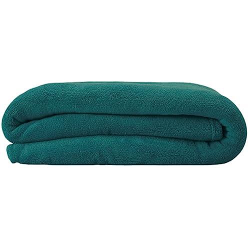 Cobertor Casal Manta Microfibra Fleece (Azul Petroleo)