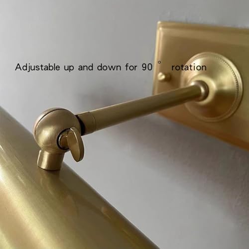 Lámpara de pared dorada con diseño vintage para tocador y vestíbulo elegante 8