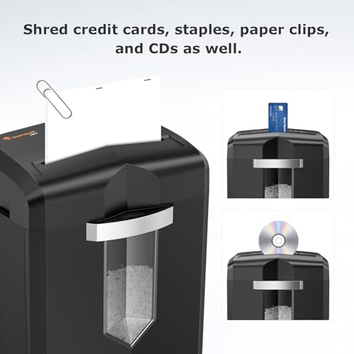 image for Bonsaii 12-Sheet Micro Cut Shredders for Home Office, 60 Minute P-4 Se
