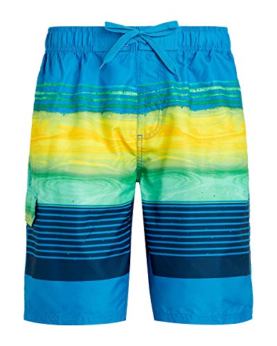 Image of Kanu Surf Men's Big Viper Extended Size Stripe Swim Trunk