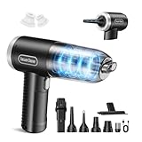 Abanso Car Vacuum Portable Cordless, 9000Pa Handheld Vacuum Mini Vacuum Cleaner High Power with Best Suction, 4 in 1 Air Duster Portable Vacuum for Car Keyboard Home Pet Hair with Multi-Nozzles