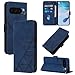 SptPofp for Googe Pixel 10 / Googe Pixel 10 Pro 5G Case Leather Wallet, Flip Folio Cover PU Leather Kickstand Card Slots Holder Magnetic Clasp Shockproof Protective Phone Case for Women Men,Blue