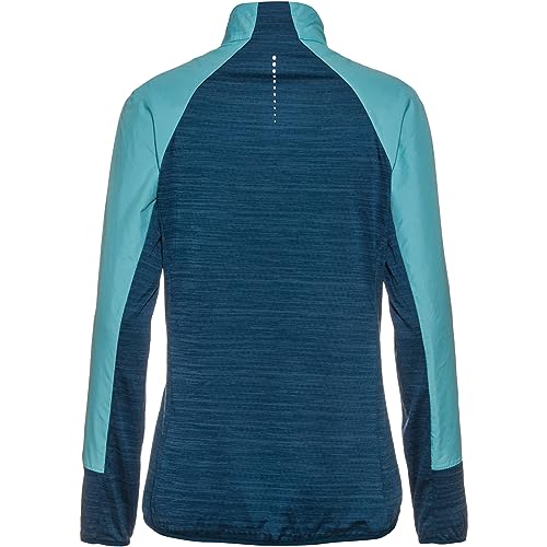 Foto von Odlo Damen RUN EASY WARM HYBRID Laufjacke, blue wing teal - polynya