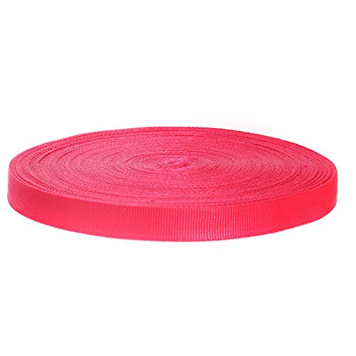 50 Metros x 25mm Correa de Correas de Polipropileno   1,4mm Espesor   Multiusos PP Cinta para Bricolaje Craft Mochila Flejes Delantal Bolsas, Rojo TKB5070 Red