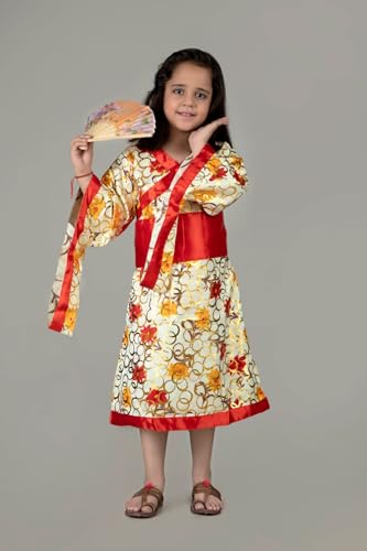 Image of BookMyCostume Japanese Girl Kimono International World Costume 3-4 years