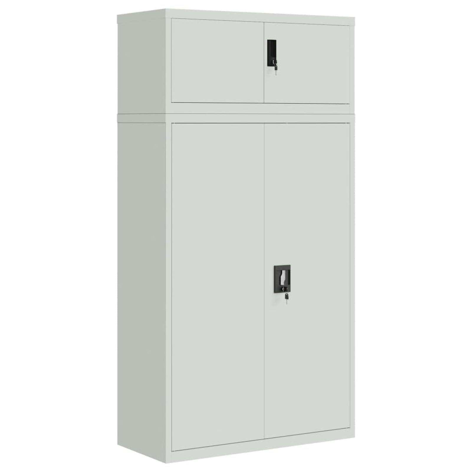 Armadio Classificatore Grigio Chiaro 90x40x180 cm in Acciaio,Armadi Archivio,Armadio Classificatore,Armadi da Ufficio,Schedario da Ufficio(SPU:3188319)