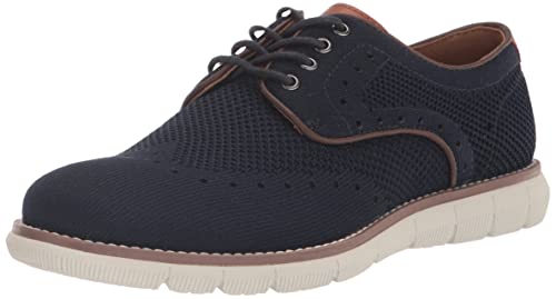 Johnston & Murphy Big Kid Holden Knit Wingtip Boys Dress Casual Lace-Up Shoe