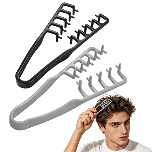 2 Packs Texture Comb for Men Women Wide Tooth Volumizing Hair Comb Anti-Frizz Texturizing Styling Tool Non-Slip