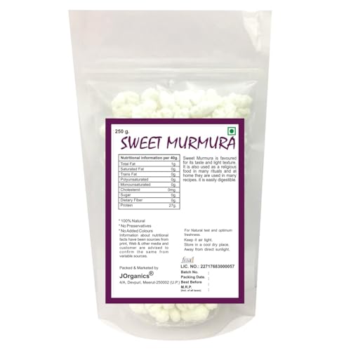 Image of Sweet Murmura Puffed Rice Snack, Ready to Eat, White 250gm