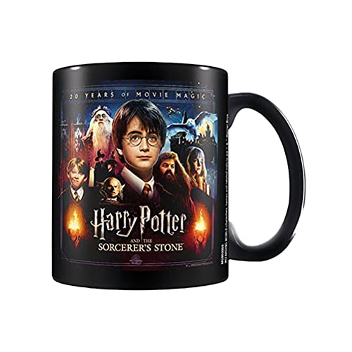 Pyramid International Mug noir Harry Potter (20 ans de la magie du film) – 315 ml – Tasse en céramique – Taille unique