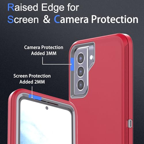 Coque Samsung S21 Plus robuste 3 en 1 compatible empreinte digitale - 3