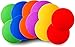 KUYOU Colorful Spot Markers 12pcs Floor Spots Sport Anti Slip Rubber 9 Inch Carpet Markers Set for Training Soccer Football Basketball Footwork Kids School Teaching Marker Field