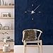 HelloWall Blue Velvet Fabric Wallpaper Peel and Stick Felt Contact Paper 17.7