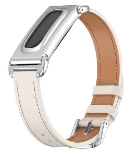 [ULIGADUO] Fitbit Air�p�����E�H�b�`�o���h+�t���[�� �ȒP��t �}�C�N���t�@�C�o�[���U�[ (�z���C�g)