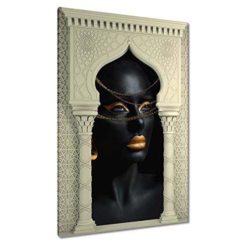 Tableau imprimé sur toile Gold Beauty pour salon élégant