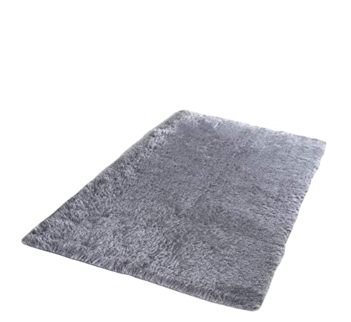 JAI DURGA HOME FURNISHING Shopgallery Carpet Shag Rug High Density Modern Shaggy Carpets and Rugs for Hall Offices Kitchens Bedroom Living Room and Cabins Floor { 3 X 5 Feet , Grey }