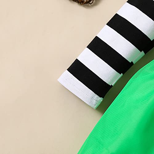 Conjunto de enxoval floral para bebê, elegante, divertido, elegante, manga comprida, listras, fotogr