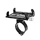 Retoo Fahrrad Handyhalterung Aluminium für Motorrad Scooter Fahrrad e-Bike Rennrad Mountainbike Universal Handy Halter für Fahrradlenker Schnellspanner Drehbar 3.5-6.2 Zoll Schwarz