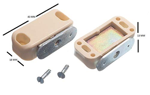 250 x Türschrank Magnetschnäpper Magnetschnäpper Türschnäpper Magnetschnäpper beige