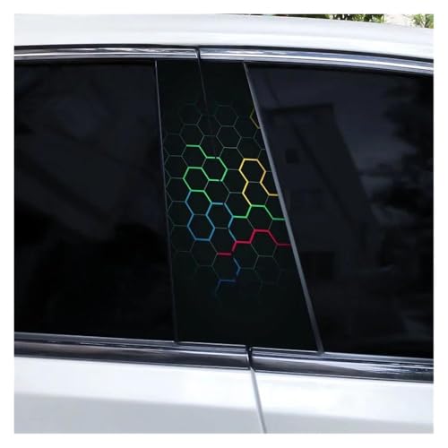 Autocollants pour montants de voiture couleur forme décoration portière Type M