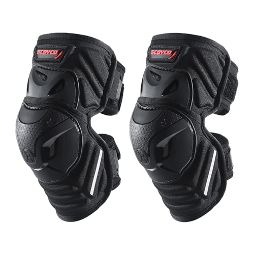 Scoyco Motocycle Knee Shin Pads for Adults - CE Level 1 Adju...