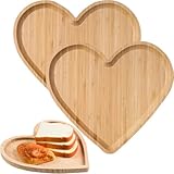Bandeja de madera en forma de corazón, plato para servir el día de San Valentín, queso de bambú, tabla de embutidos, ensaladas, aperitivos, postres, dulces, platos para frutas, bodas, inauguración de