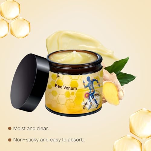 OBRVE 2PCS Bee Venom Cream, Professional Bee Venom Cream, Bee Venom Gel for Back, Neck, Hands, Knee, Feet