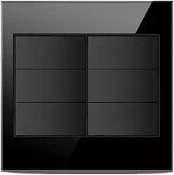 Espelho Cego de Tomada 4x4 Preto Vidro Temperado AUTOMAÇÃO BRASIL