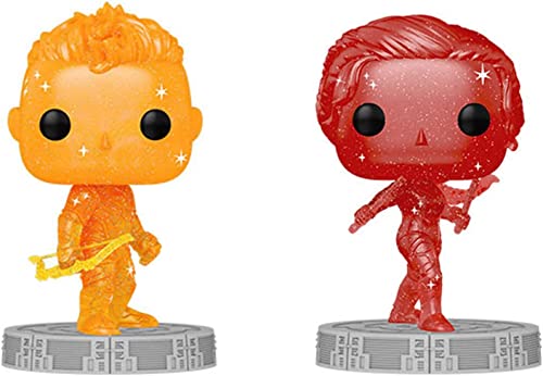 Funko Pop! Marvel Infinity Sage Artist Series - Set of 2 - Hawkeye and Black Widow - Includes Hard...