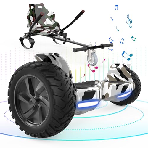 VOUUK Hoverboard, Hoverboard a Due Ruote Da 6,5 pollici Con Altoparlante Bluetooth e luce LED Per Bambini e Adulti
