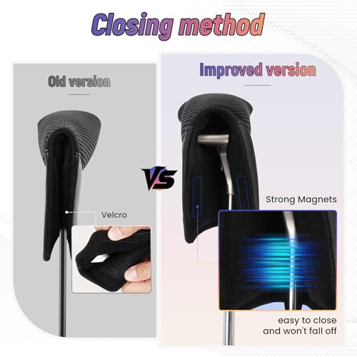 Housse de protection pour tête de putter de type Ping accessoire de golf noir léger